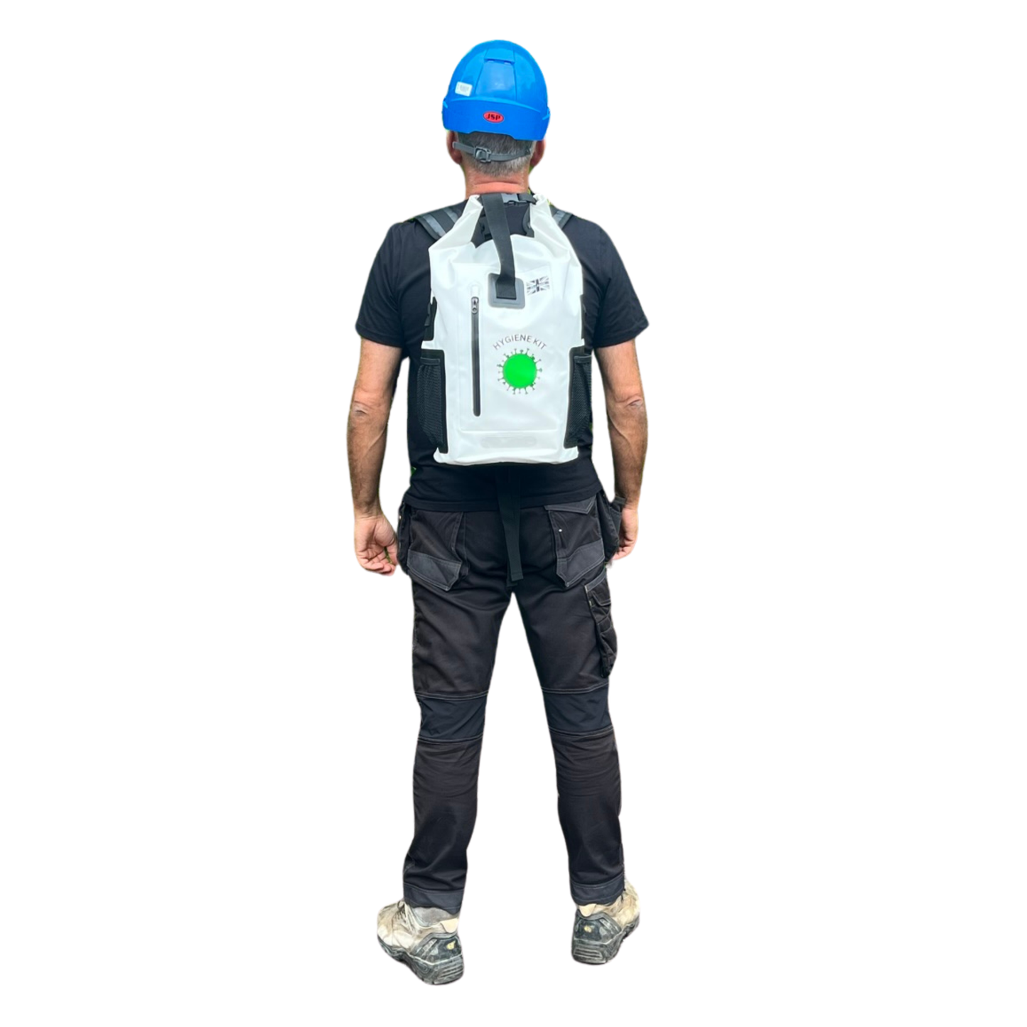 30L PVC Waterproof Backpack Style Hygiene Kit Storage Bag